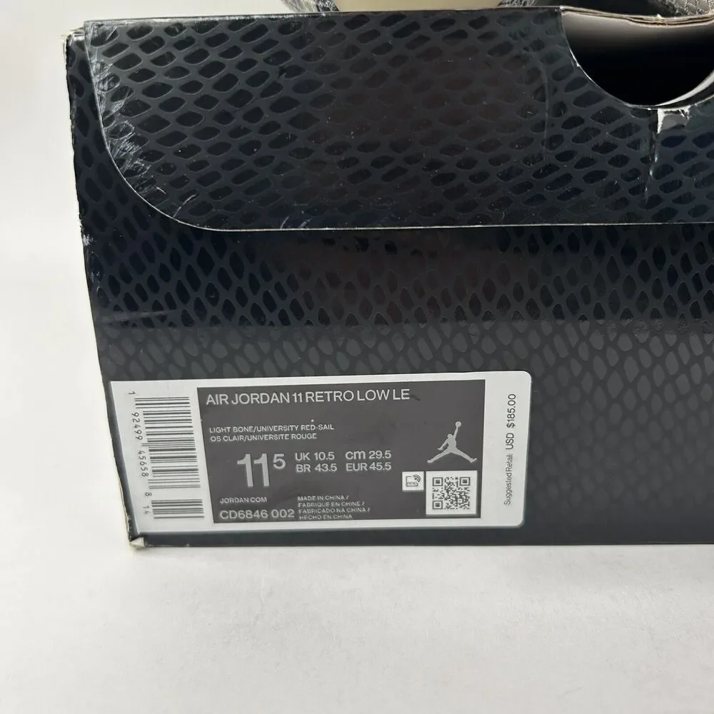 Nike Shoes Air Jordan 11 Low Retro “Light Bone Snakeskin” 2024